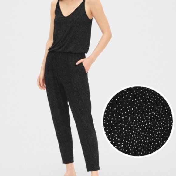 GAP Pants - GAP Double Strap Cami Jumpsuit in Polka Dots